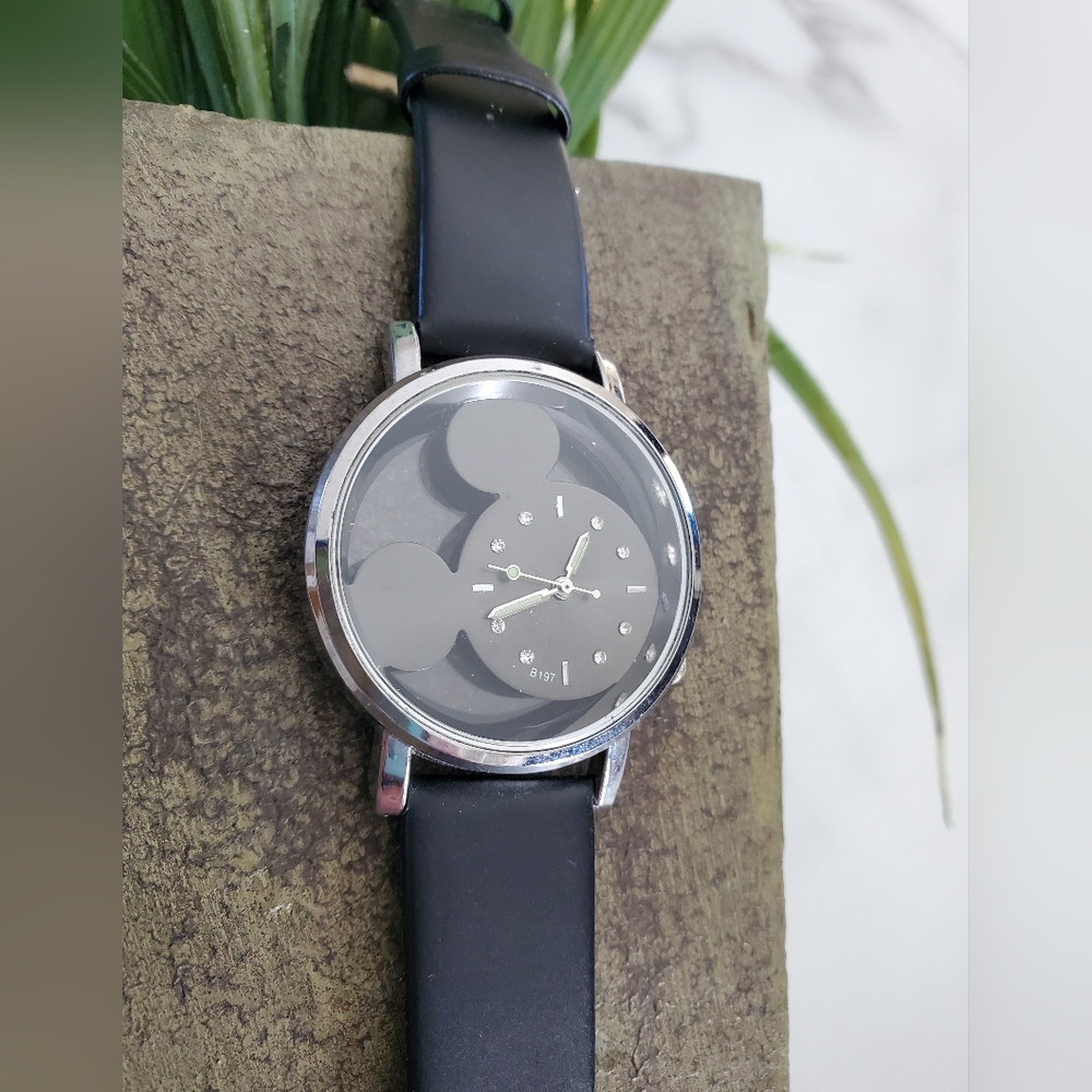Black Mickey Mouse Watch